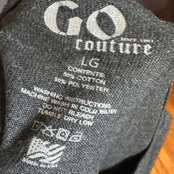 GO COUTURE Gray Union Jack Batwing Sweater - Picture 5 of 5